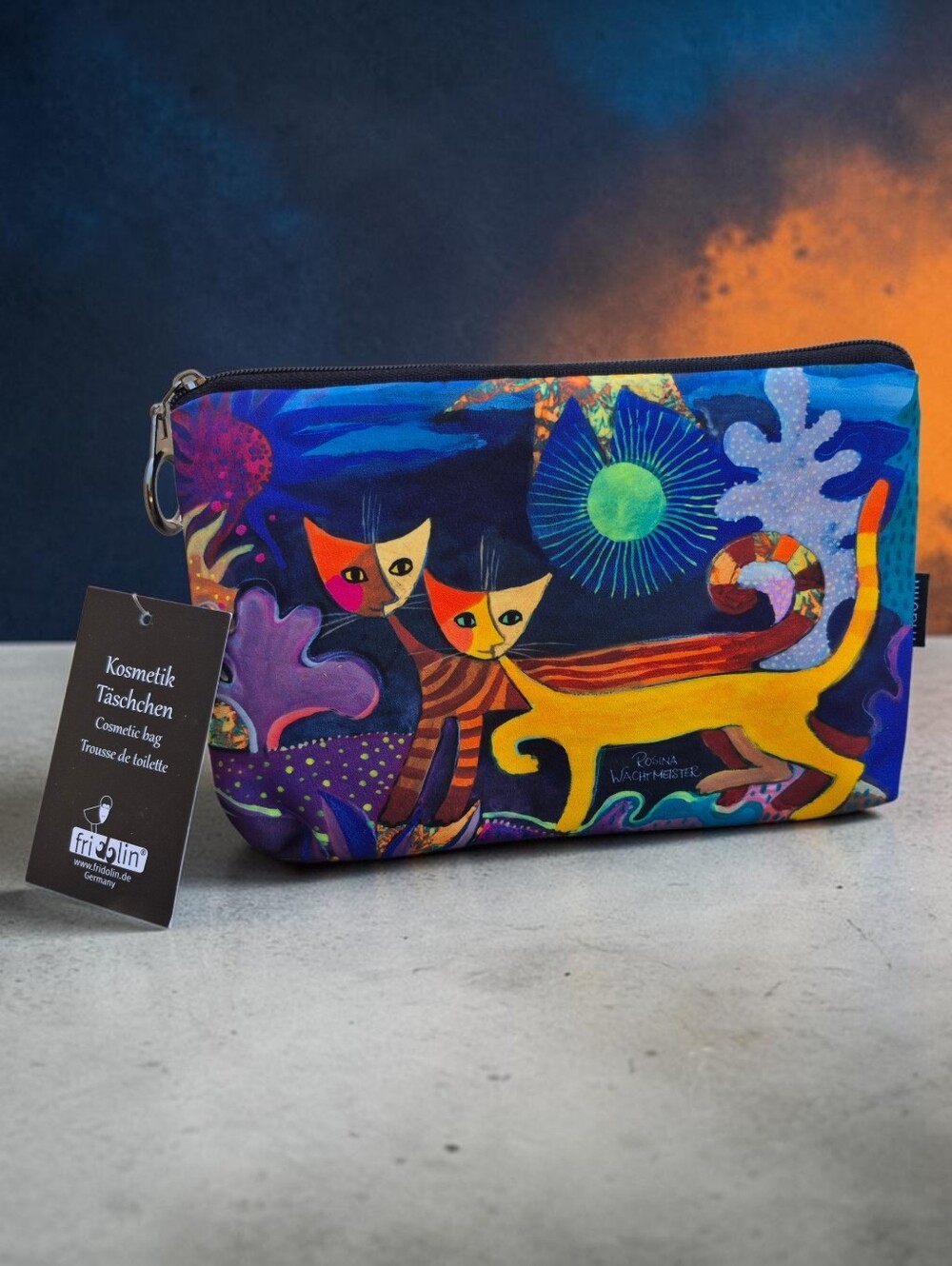 Fridolin Multicolor Cosmetic Pouch